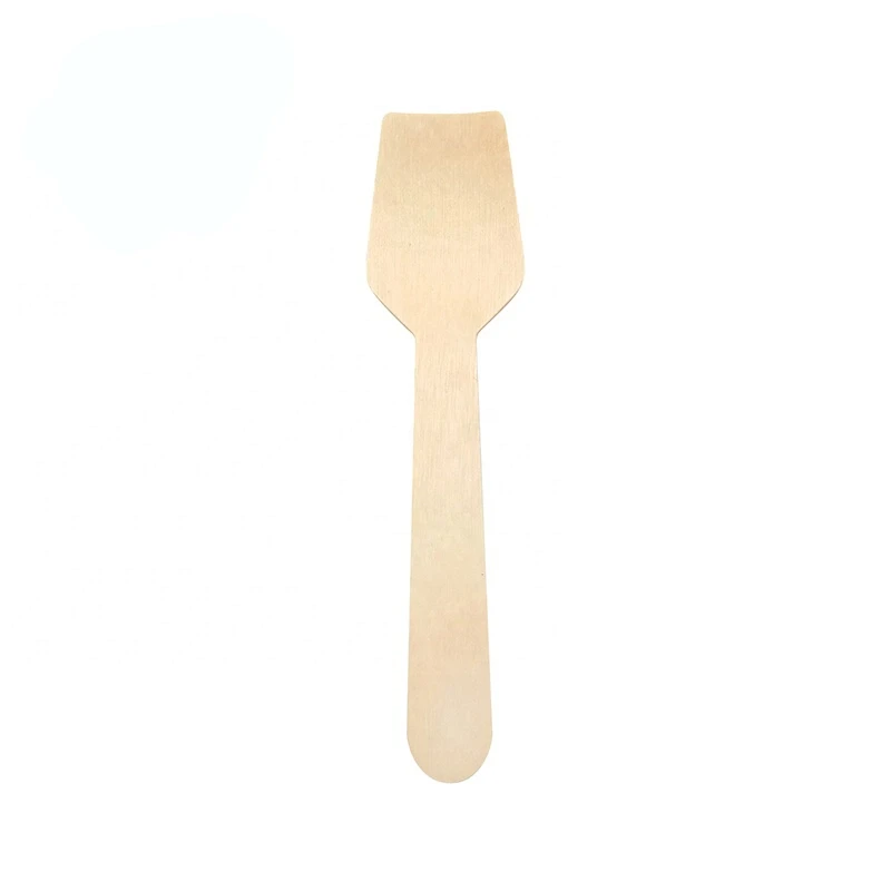 95 mm Wooden Gelato Spoon – Eco-Friendly Disposable Spoons For Ice Cream factory